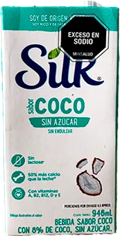 Bebida a base coco sin azúcar Silk 946 ml