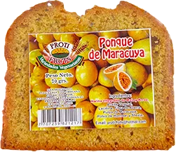 Ponqué de maracuyá PROTI FRUTS