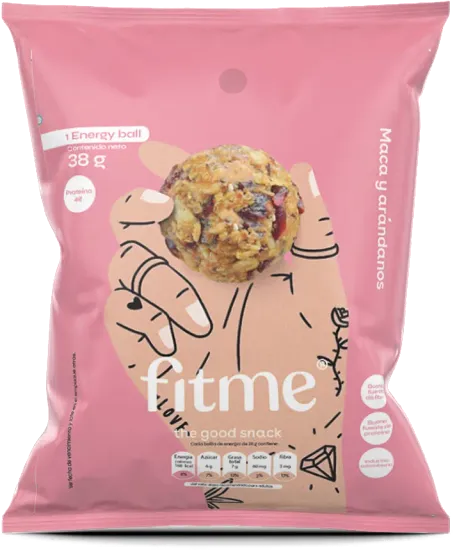 Bolitas de energía Energy ball Maca y Arándanos 36 gr fidmi