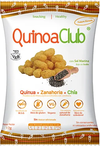 Snack QuinoaClub con Chia y Zanahoria