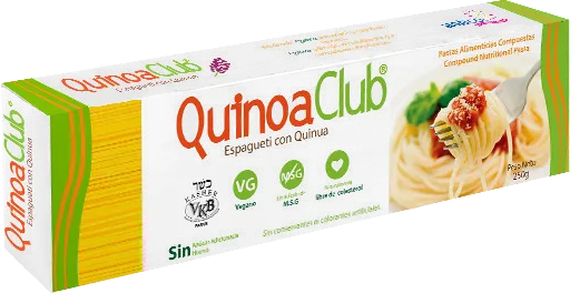 Spaguetti con Quinua y sémola 250gr Quinua Club