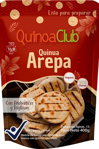 Harina de Quinua para Arepas 400g Quinoaclub