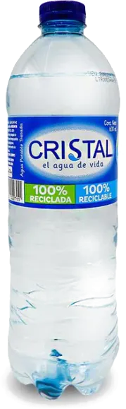 Agua Cristal Botella plástica 1 litro