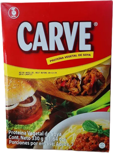 Caja Carve proteína de soya texturizada x 330g
