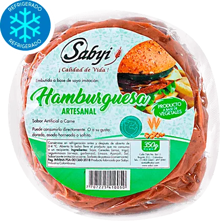Hamburguesa artesanal con cereales Sabyi