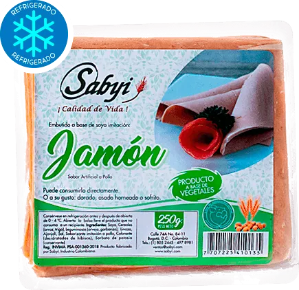Jamón a base de vegetales Sabyi