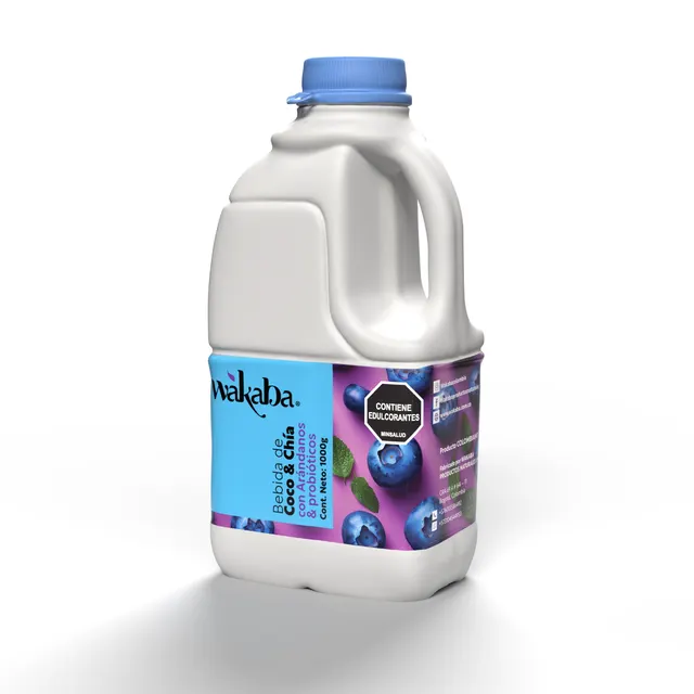 Bebida de coco con chía sabor Arándanos 1Lt Wakaba