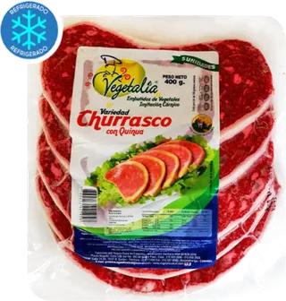churrasco de vegetales y quinua Vegetalia