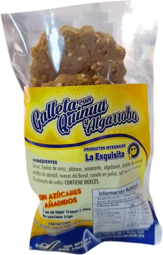 Galletas con Quinua y Algarrobo 5 Unid. La Exquisita