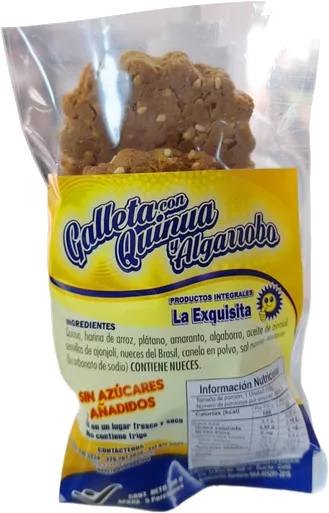 Galletas con Quinua y Algarrobo 5 Unid. La Exquisita