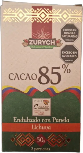 Barra zurych 85% cacao