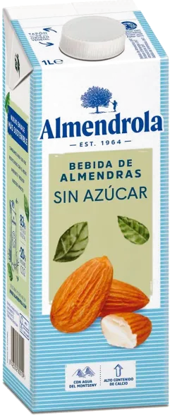 Bebida de almendras sin azúcar 1Lt Almendrola Vida Sana