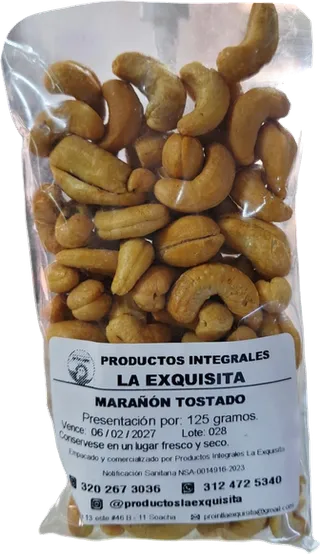 Marañón Tostado 125g La Exquisita