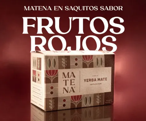 Yerba Mate Frutos Rojos caja x 20 saquitos Matena