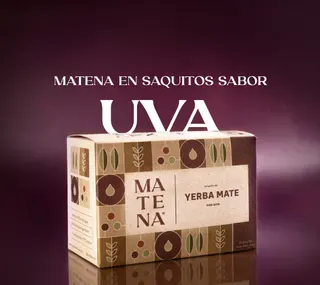 Yerba Mate Uva caja x 20 saquitos Matena