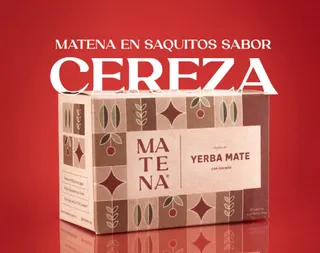 Yerba Mate Cereza caja x 20 saquitos Matena