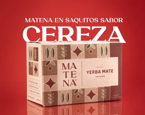 Yerba Mate Cereza caja x 20 saquitos Matena