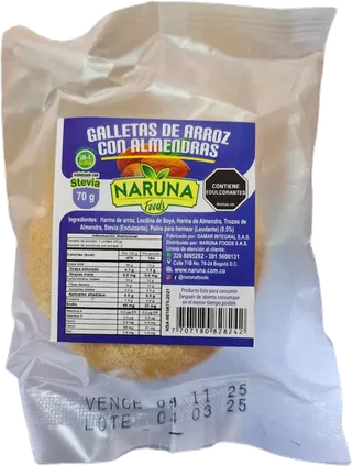 Galletas de almendras 2und naruna foods
