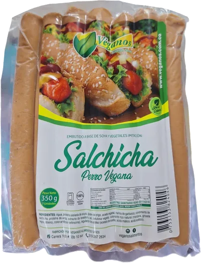 Salchicha perro veganos 350g x 7unds