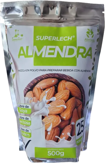 Mezcla en polvo con Almendra para preparar bebida  500g Superlech Vida Sana