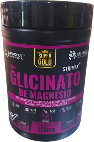 Glicinato de Magnesio 500g Super Gold Vida Sana