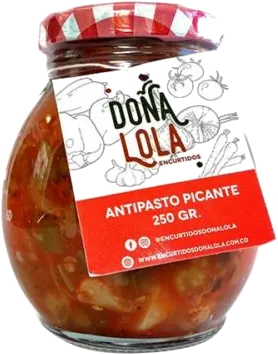 antipasto vegano picante Doña Lola
