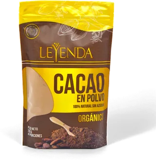 Cacao en Polvo 100% Organico  200gr Leyenda