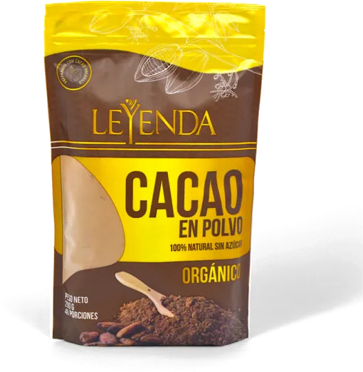 Cacao en Polvo 100% Organico  200gr Leyenda