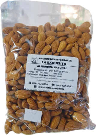 Almendra Entera Natural por 500gr La Exquisita