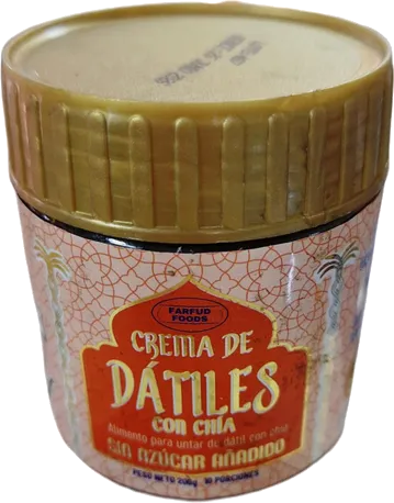 Crema de Datiles con chia farfud foods 200g