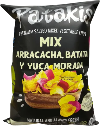 Mix Arracacha, Batata y Yuca Morada 65gr Patakis