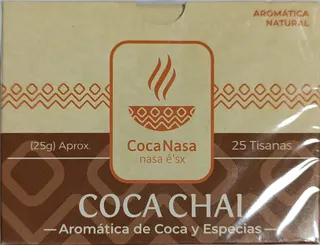 Aromática de Coca y especias Chai por 25 bolsitas x 25gr Cosa Nasa
