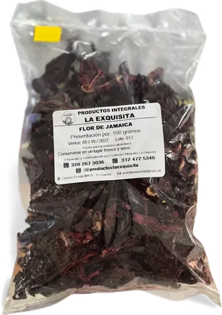 Flor de Jamaica x 100 gramos – La Exquisita