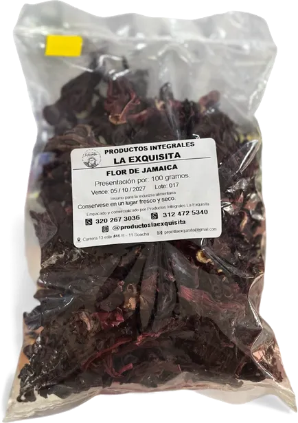 Flor de Jamaica x 100 gramos – La Exquisita