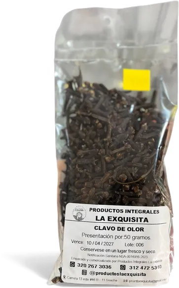 Clavo de olor La Exquisita x 50 gramos