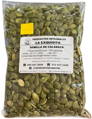 Semilla de calabaza La Exquisita x 250 gramos