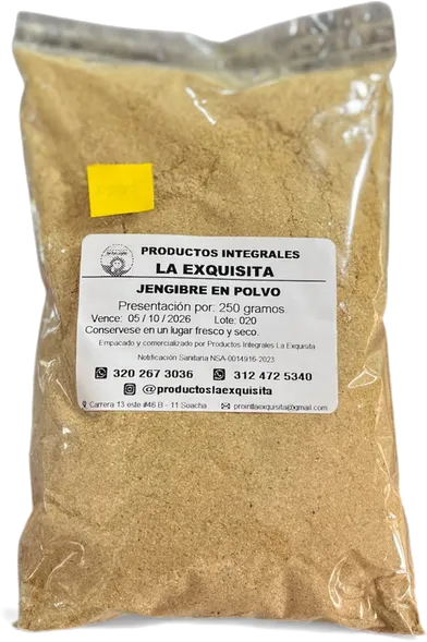Jengibre en Polvo La Exquisita x 250 gramos