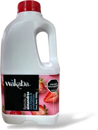 Bebida de Almendras sabor Fresa 1Lt Wakaba