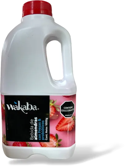 Bebida de Almendras sabor Fresa 1Lt Wakaba