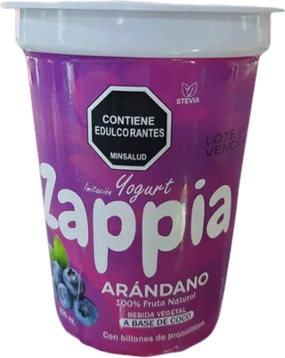 Imitación Yogurt a Base de Coco con Arándanos y Stevia 150ml Zappia