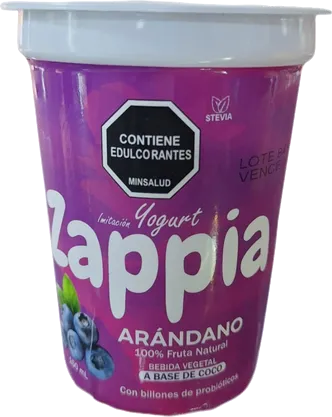 Imitación Yogurt a Base de Coco con Arándanos y Stevia 150ml Zappia