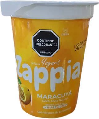 Imitación Yogurt a Base de Coco con Maracuyá y Stevia 150ml Zappia