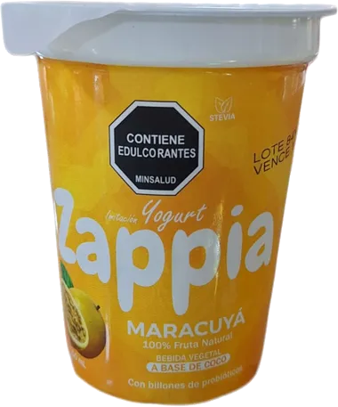 Imitación Yogurt a Base de Coco con Maracuyá y Stevia 150ml Zappia
