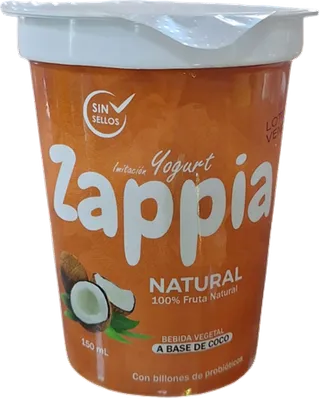 Imitación Yogurt a Base de Coco Natural y Stevia 150ml Zappia