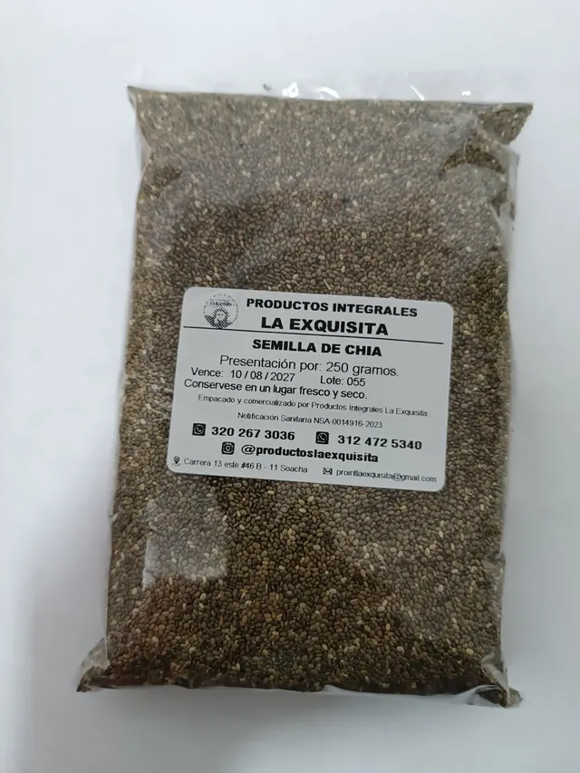 Semilla de chía La Exquisita x 250 gramos