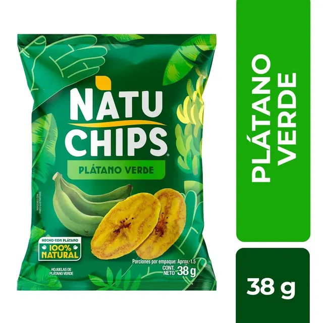 Platano Maduro /Verde Tajado 38g Natuchips