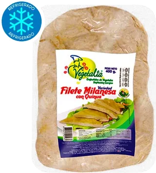 Filete milanesa con quinua y amaranto Vegetalia
