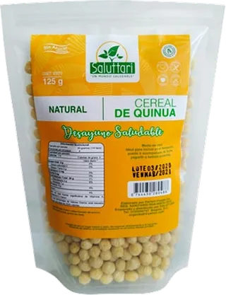 Cereal de quinua sabor natural 125 gramos Saluttari