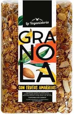 Granola de frutos amarillos La Veganistería