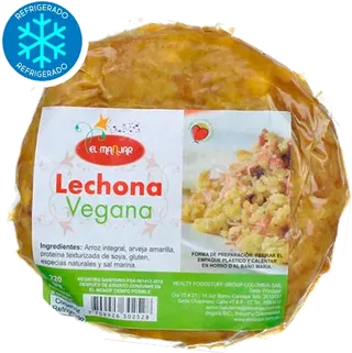 Lechona vegana pequeña 220g El Manjar